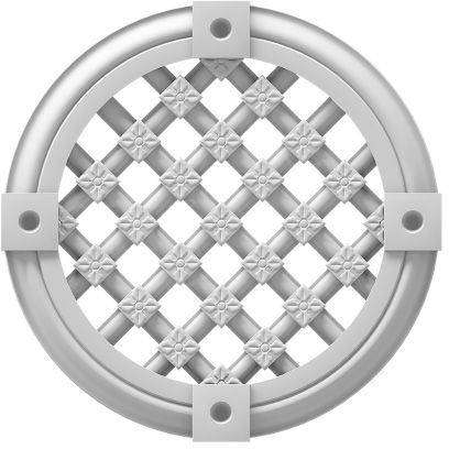 Решетка Прима Лепнина (Prima Lepnina) ВР4, 202х14х202 мм