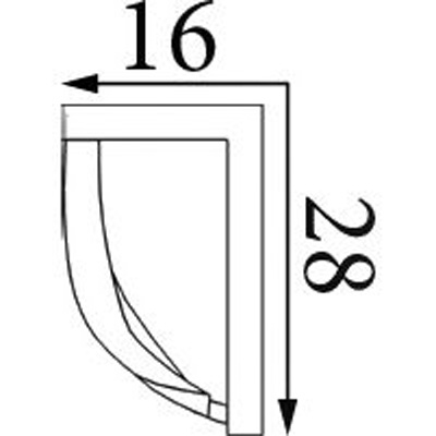 Фриз Прима Лепнина (Prima Lepnina) ФР4, 680х16х28 мм