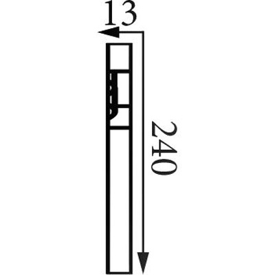 Фриз Прима Лепнина (Prima Lepnina) ФР7, 80х13х240 мм