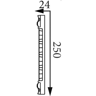 Фриз Прима Лепнина (Prima Lepnina) ФР9, 580х24х250 мм