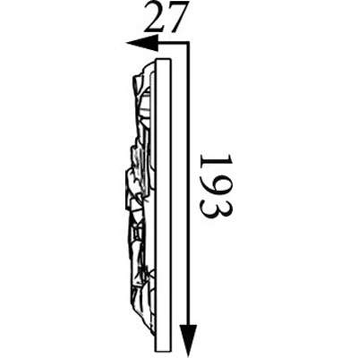 Фриз Прима Лепнина (Prima Lepnina) ФР10, 880х27х193 мм
