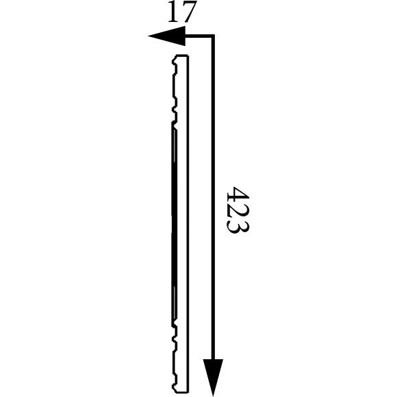 Фриз Прима Лепнина (Prima Lepnina) ФР13, 420х17х423 мм