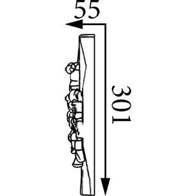Фриз Прима Лепнина (Prima Lepnina) ФР15, 1000х55х301 мм