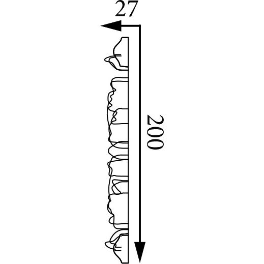 Фриз Прима Лепнина (Prima Lepnina) ФР20, 690х27х200 мм
