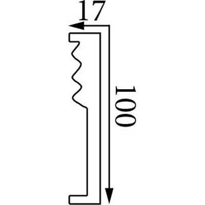 Фриз Прима Лепнина (Prima Lepnina) ФР30, 1000х17х100 мм