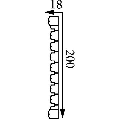 Фриз Прима Лепнина (Prima Lepnina) ФР34, 1160х18х200 мм