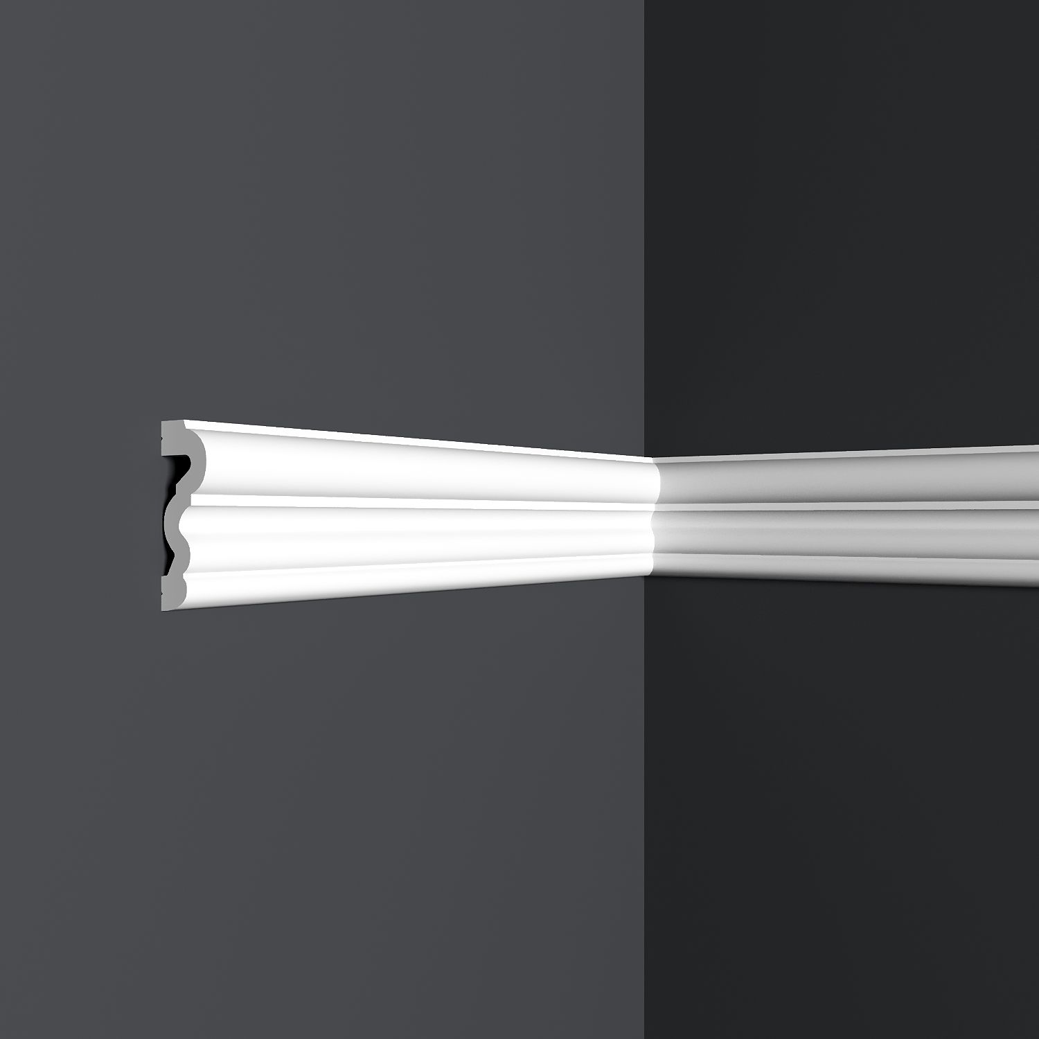 Молдинг ударопрочный R-Line (Р-Лайн) 44x16x2000 мм R2-04416