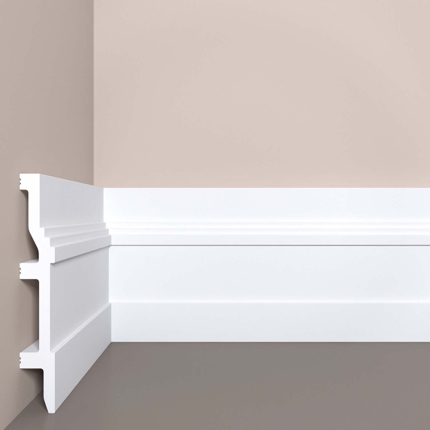 Плинтус напольный Bello Deco (Белло Деко) XPS BD П8 2000х22х150 мм, 00-00107061