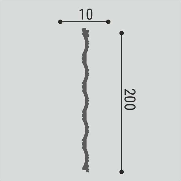Декоративная стеновая панель Bello Deco (Белло Деко) XPS BD СП 04/2.6 2600х200х10 мм, 00-00105054