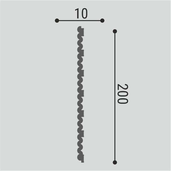 Декоративная стеновая панель Bello Deco (Белло Деко) XPS BD СП 08/2 2000х200х10 мм, 00-00106010