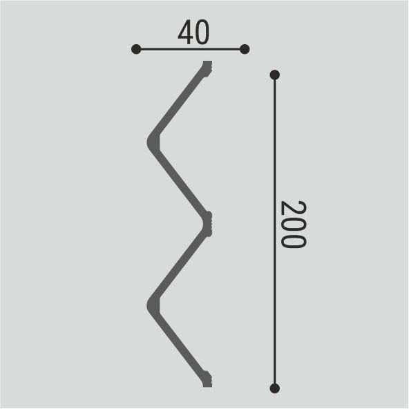 Декоративная стеновая панель Bello Deco (Белло Деко) XPS BD СП 12/2 2000х200х40 мм, 00-00107955