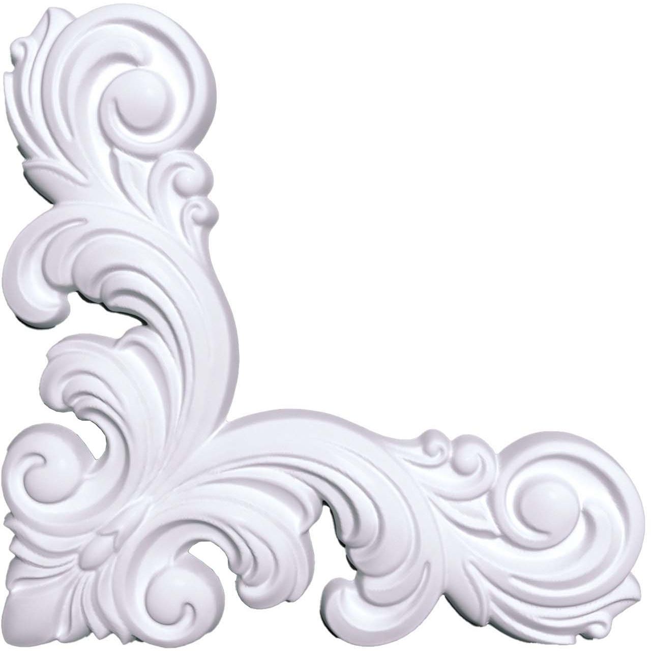 Декоративный угол к молдингу Bello Deco (Белло Деко) PS УУ1 190х190 мм, 00-00108353