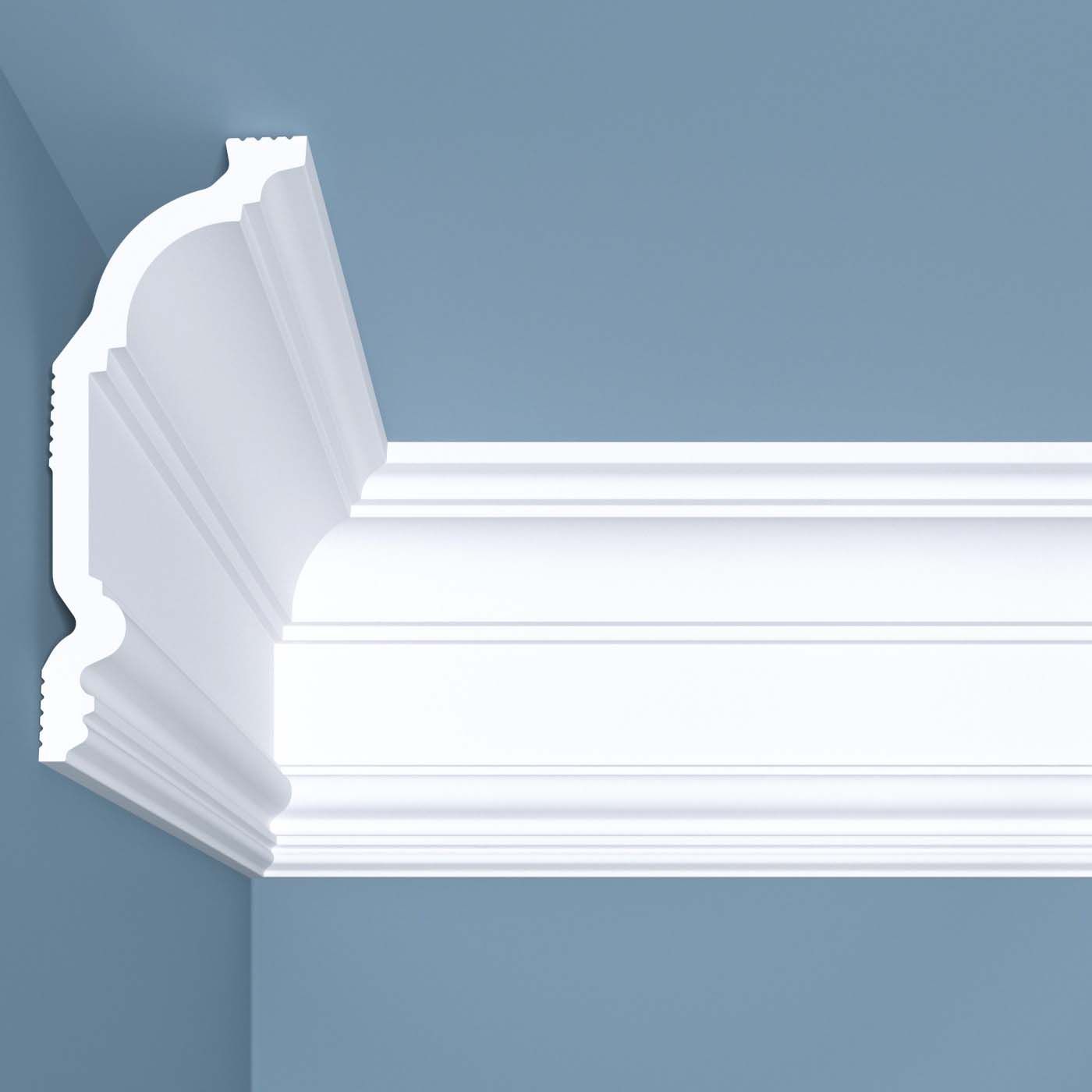 Карниз потолочный Bello Deco (Белло Деко) XPS BD К2 2000х60х140 мм, 00-00004634