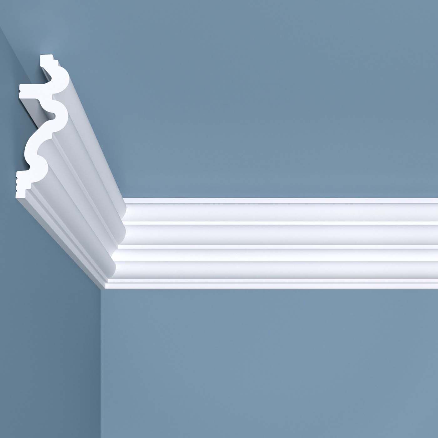 Карниз потолочный Bello Deco (Белло Деко) XPS BD К6 2000х30х80 мм, 00-00004638