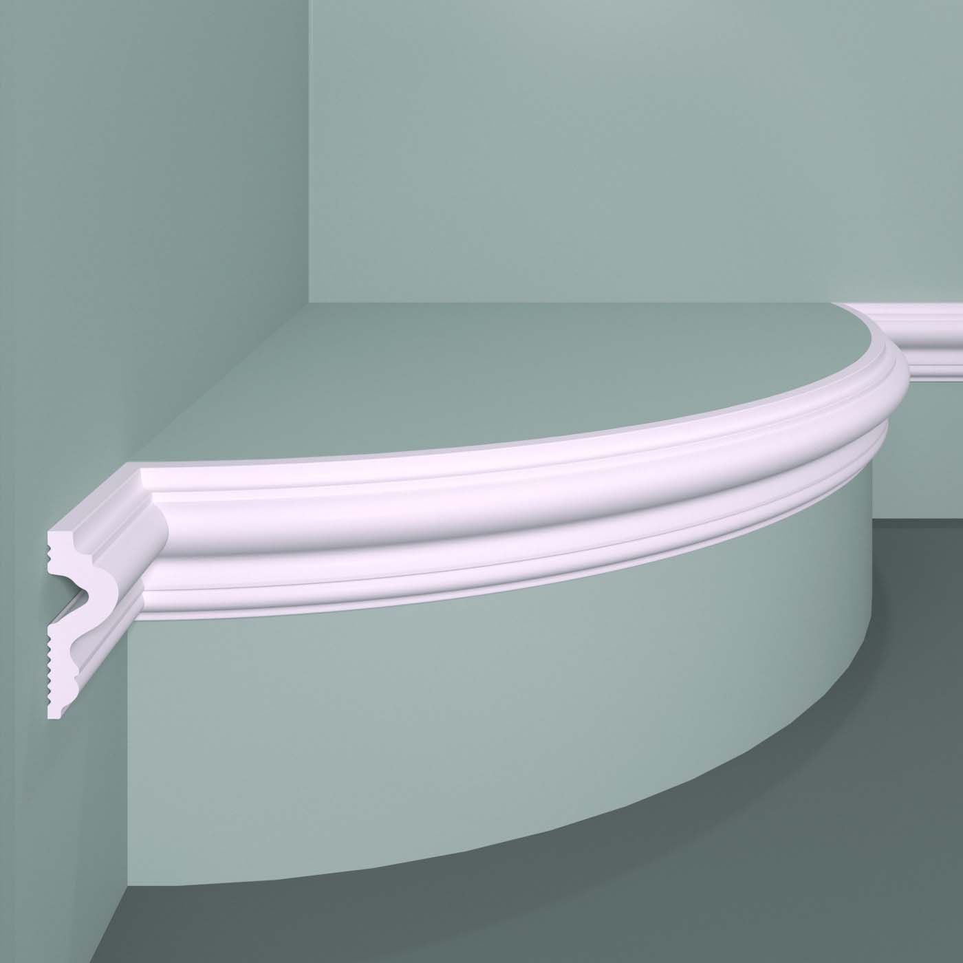 Молдинг гибкий Bello Deco (Белло Деко) PU М10 F 1000х17х45 мм, КА-00000403