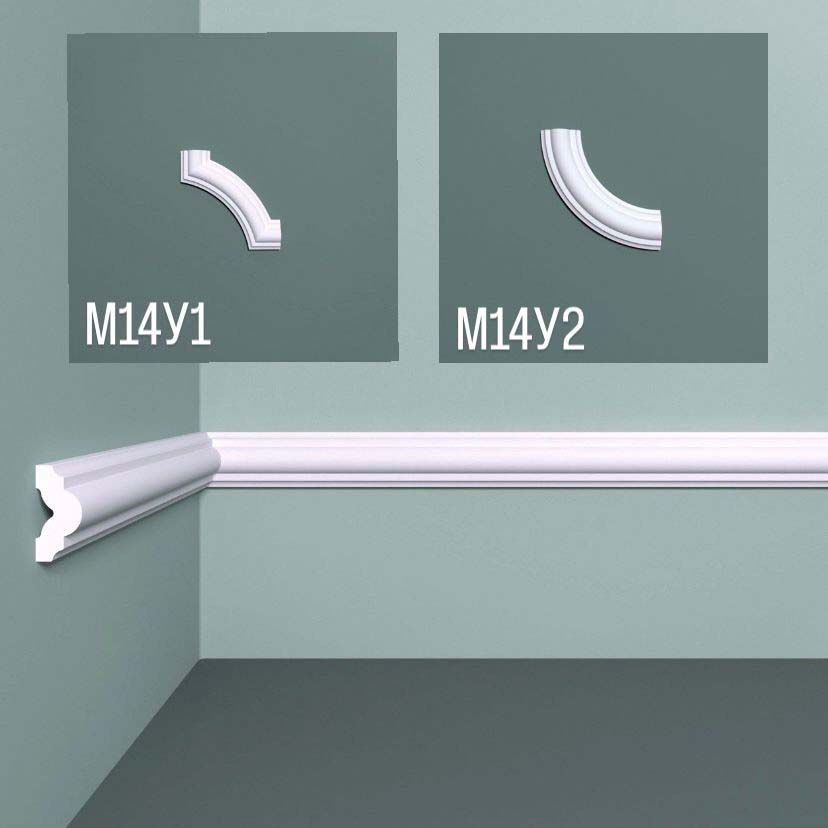 Молдинг Bello Deco (Белло Деко) XPS BD М14 2000х12х25 мм, 00-00004631