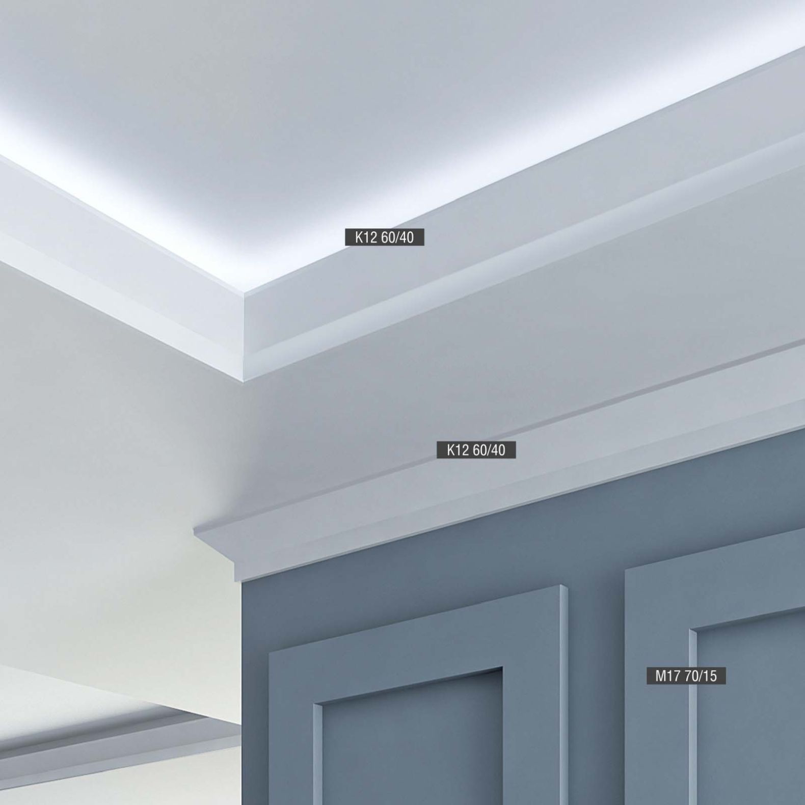 Молдинг Bello Deco (Белло Деко) XPS BD М17 2000х15х70 мм, 00-00106769