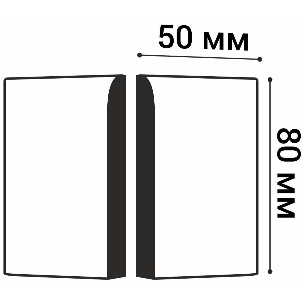 Завершающий элемент Bello Deco (Белло Деко) BD PS П 16 50х19х80 мм, КА-00001518 (2 шт.)