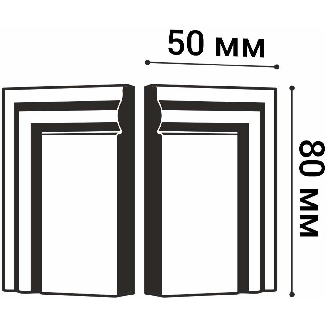 Завершающий элемент Bello Deco (Белло Деко) BD PS П 3 50х20х80 мм, КА-00001510 (2 шт.)