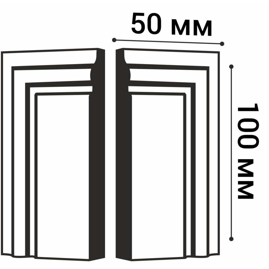 Завершающий элемент Bello Deco (Белло Деко) BD PS П 4 50х20х100 мм, КА-00001515 (2 шт.)
