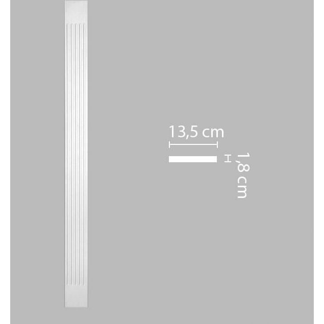 Пилястра Decomaster (Декомастер) 135х2000х18 мм DK-82200