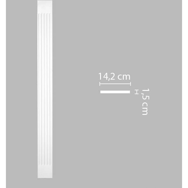 Пилястра Decomaster (Декомастер) 142х2000х15 мм DK-82210