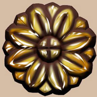 Орнамент крашенный Decomaster (Декомастер) 38х38х6 мм 80002-57