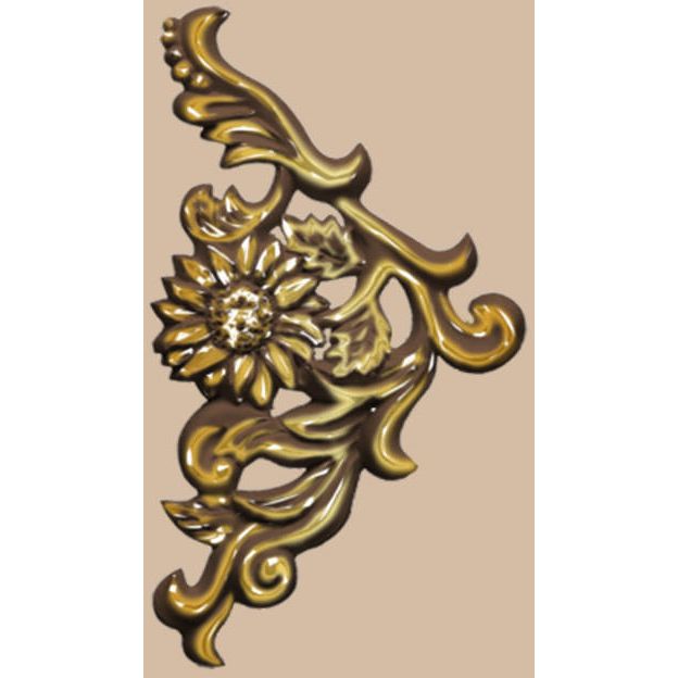 Орнамент крашенный Decomaster (Декомастер) 135х250х20 мм DA-736R-57