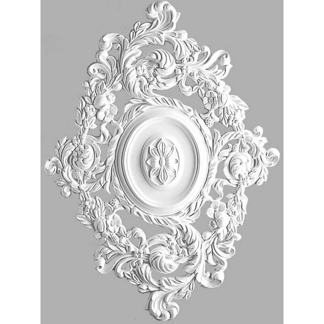 Розетка потолочная Decomaster (Декомастер) наружный 770х570 мм, d внутренний 25 мм, высота 35 мм DR-18