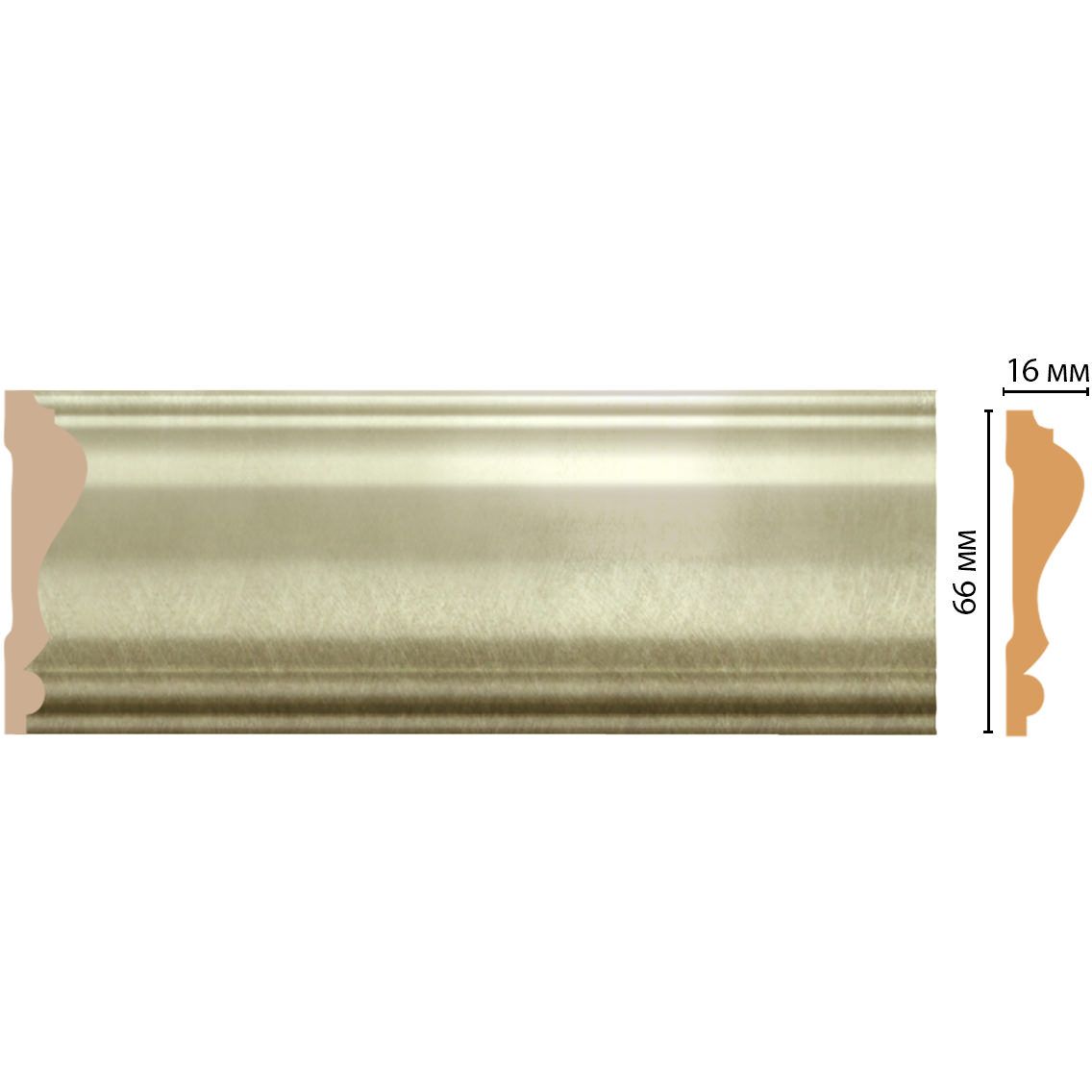 Молдинг Decomaster (Декомастер) 66х16х2400 мм D022-373