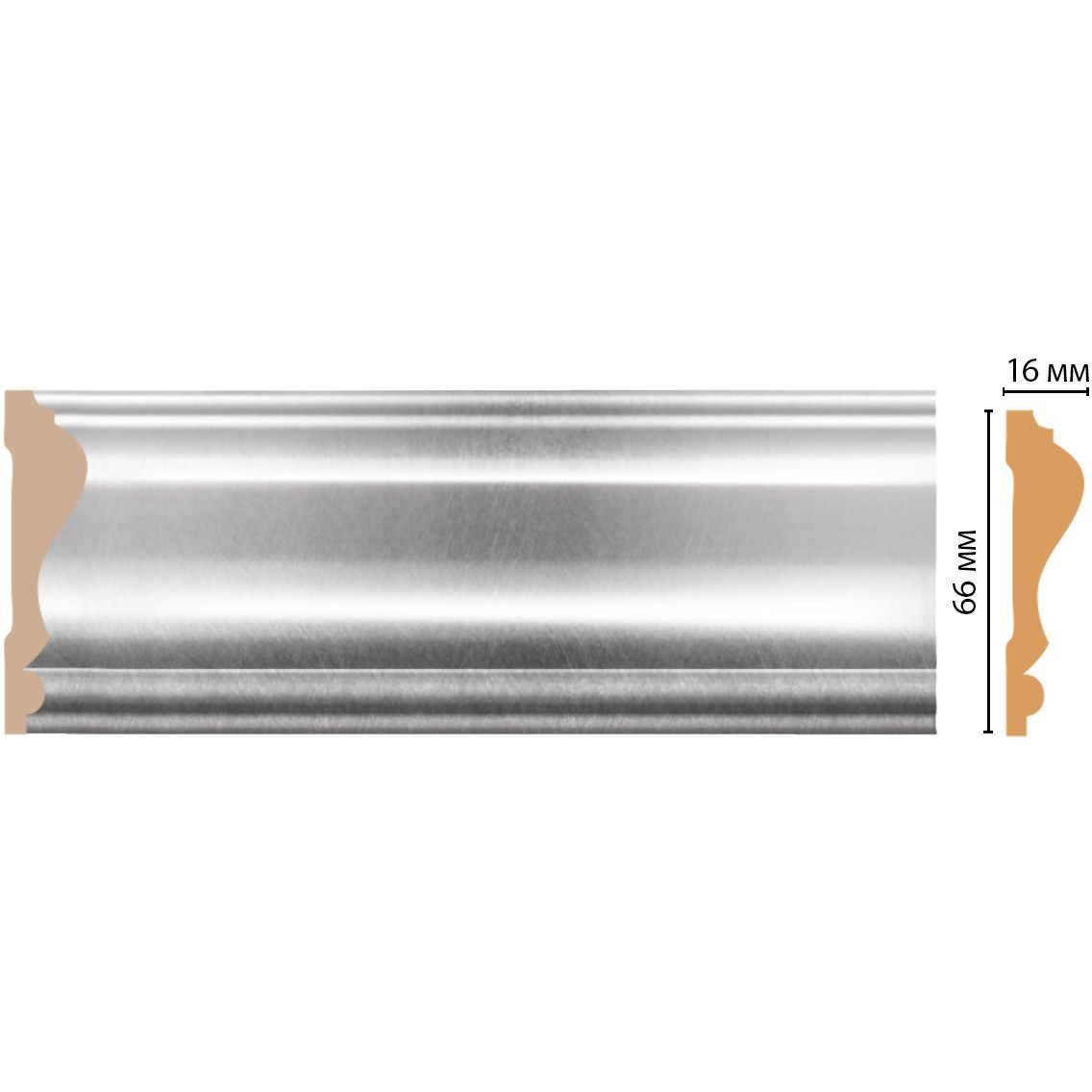 Молдинг Decomaster (Декомастер) 66х16х2400 мм D022-375