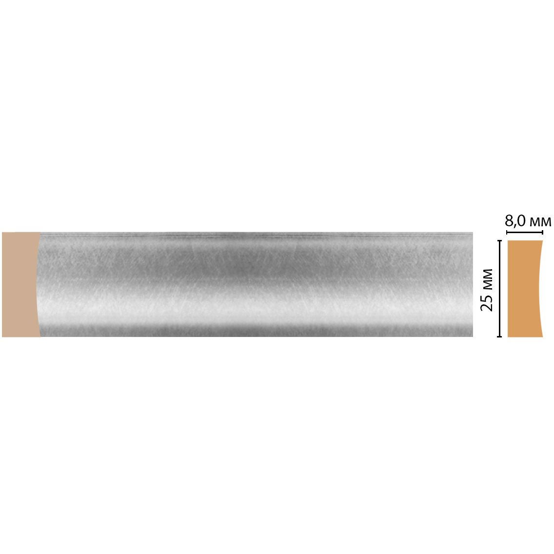 Молдинг Decomaster (Декомастер) 25х8х2400 мм D046-375