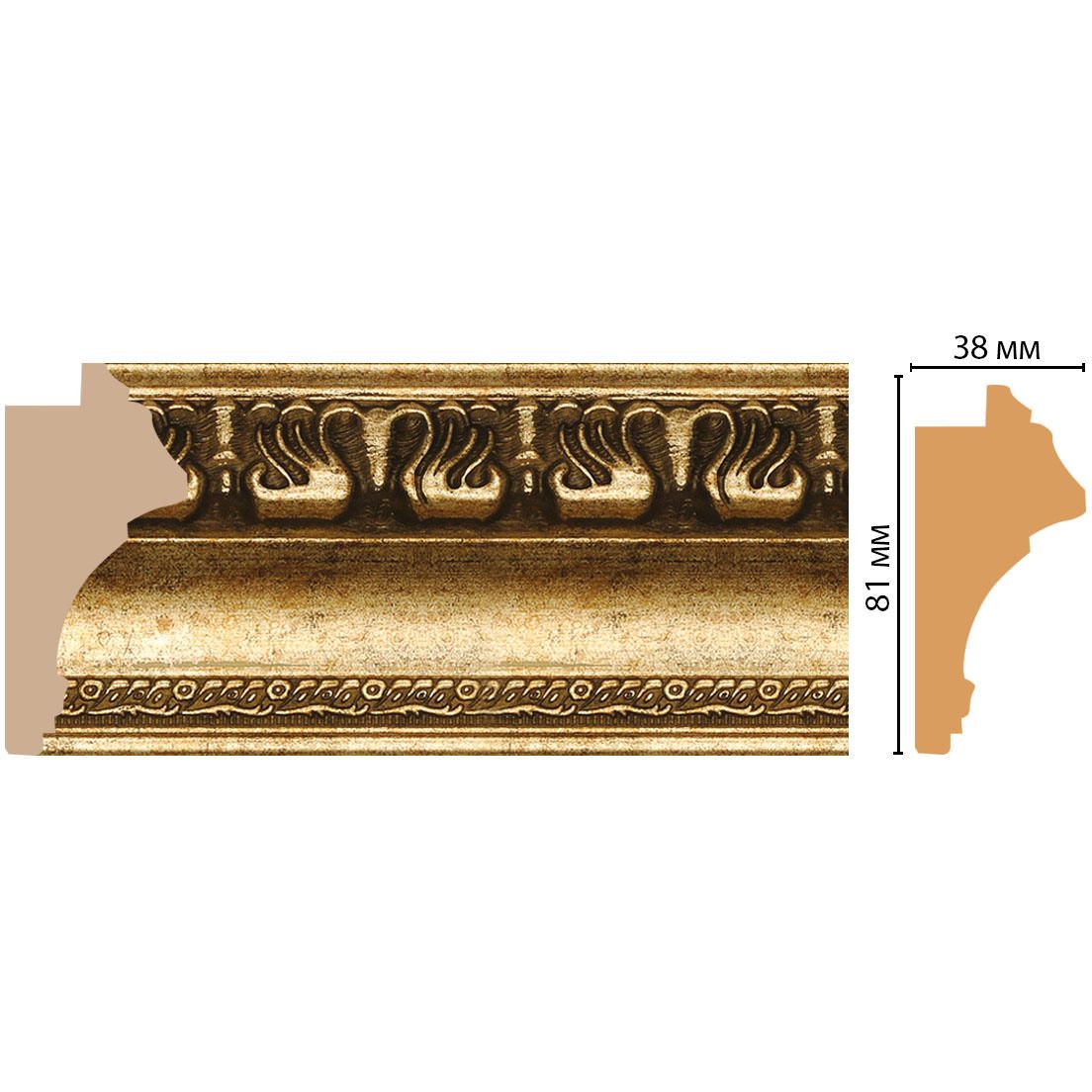 Багет Decomaster (Декомастер) 81х38х2900 мм 228-566