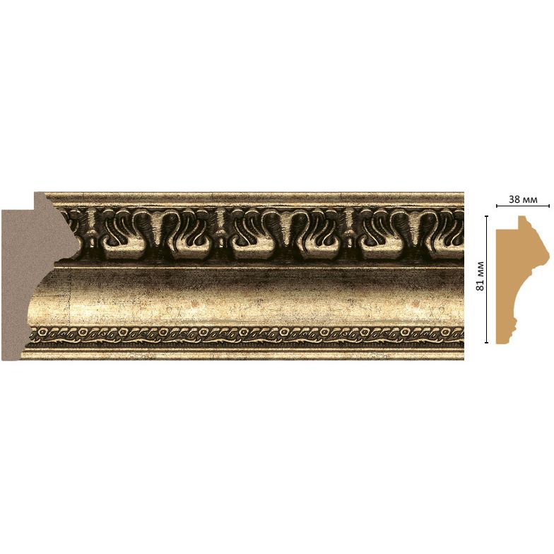 Багет Decomaster (Декомастер) 81х38х2900 мм 228-566
