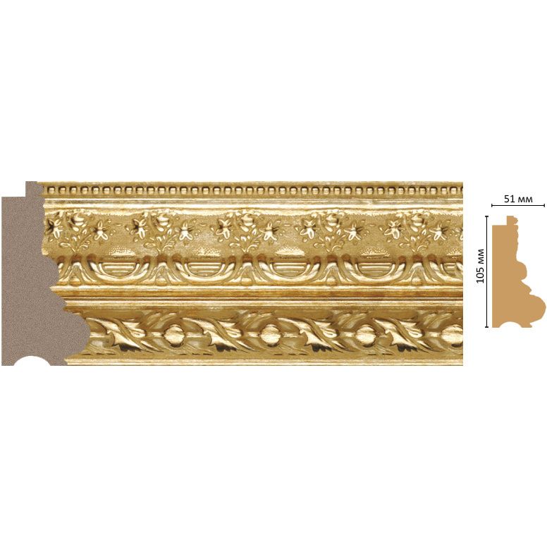 Багет Decomaster (Декомастер) 105х51х2900 мм 229-1068