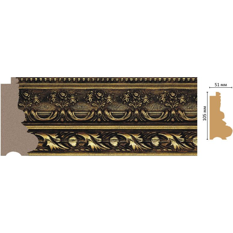 Багет Decomaster (Декомастер) 105х51х2900 мм 229-1223