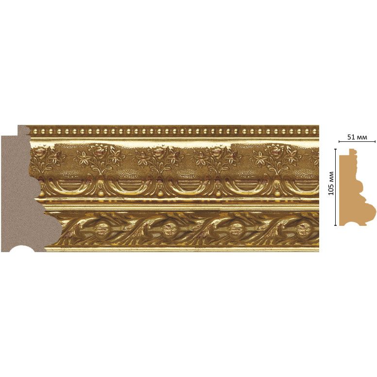Багет Decomaster (Декомастер) 105х51х2900 мм 229-645