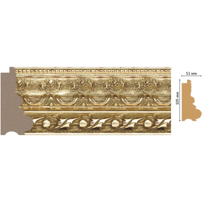 Багет Decomaster (Декомастер) 105х51х2900 мм 229-955