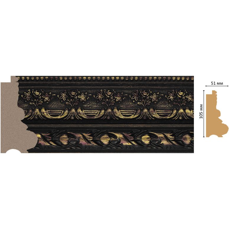 Багет Decomaster (Декомастер) 105х51х2900 мм 229-966
