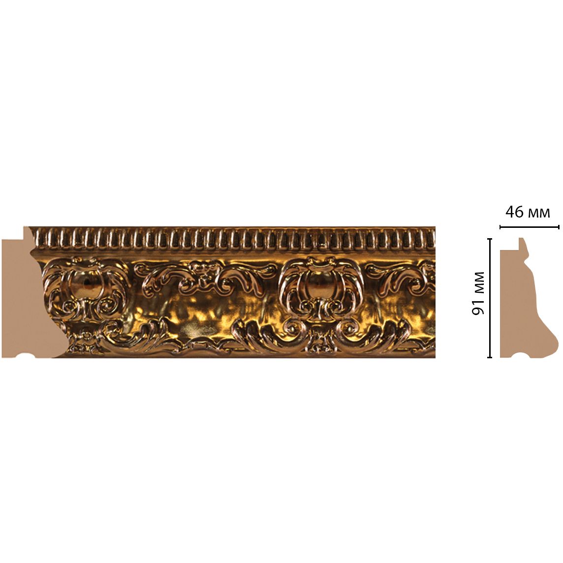 Багет Decomaster (Декомастер) 91х46х2900 мм 413-1606