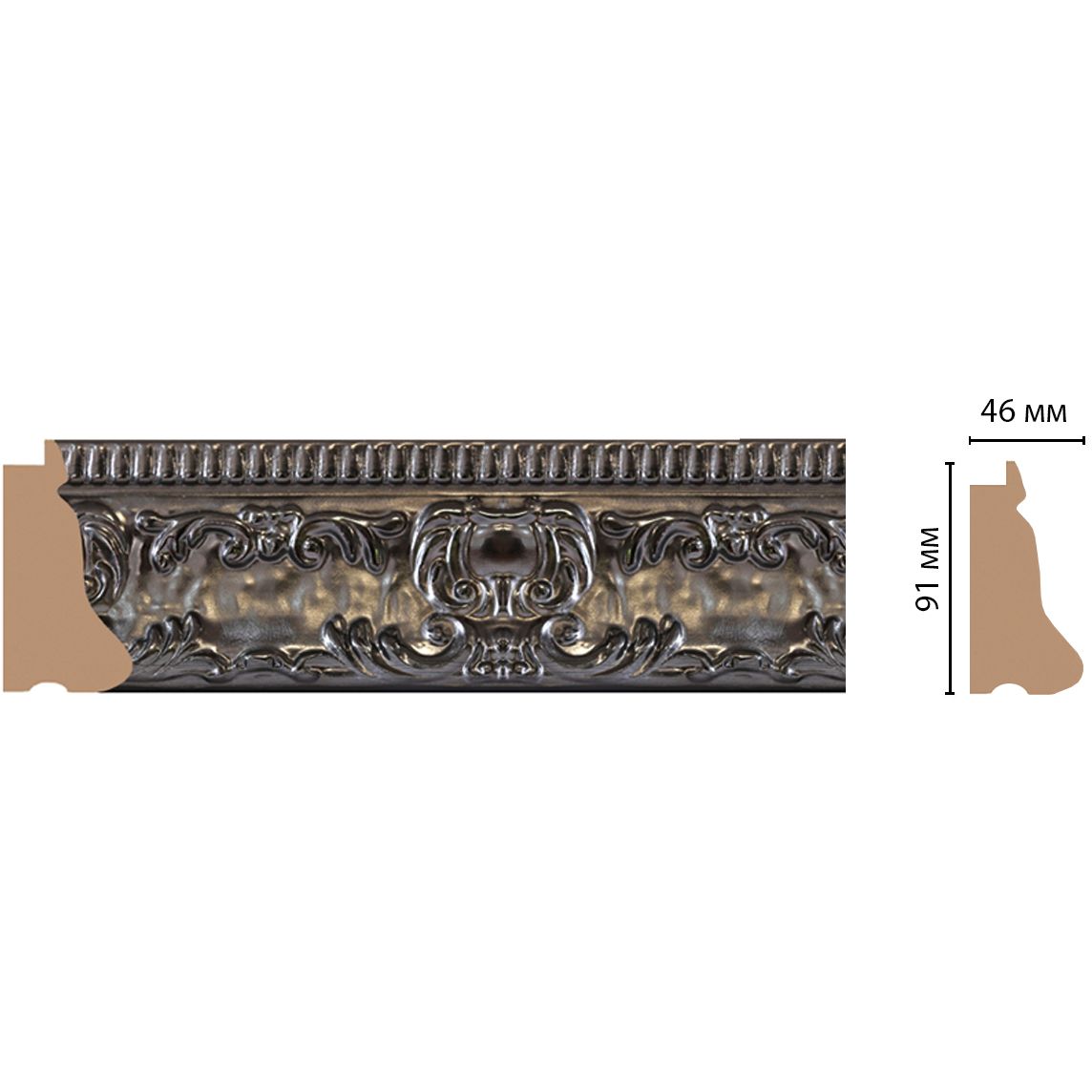 Багет Decomaster (Декомастер) 91х46х2900 мм 413-1607