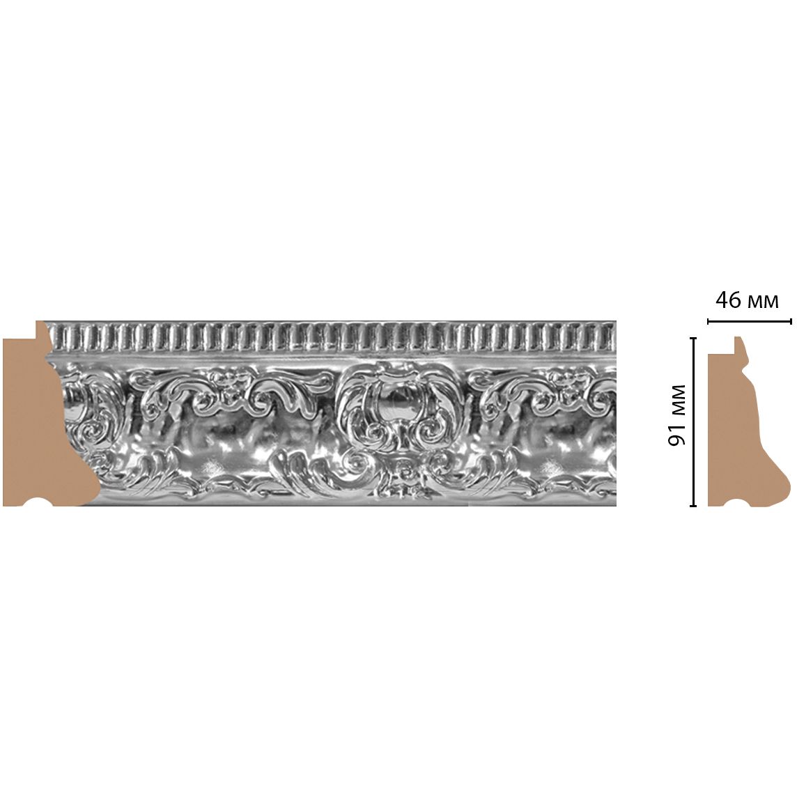 Багет Decomaster (Декомастер) 91х46х2900 мм 413-1609