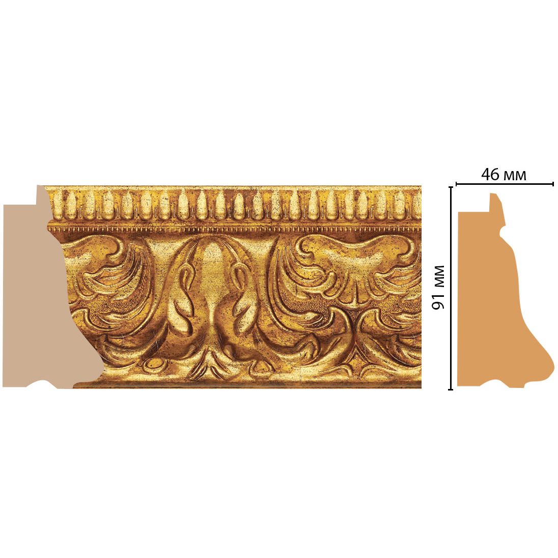 Багет Decomaster (Декомастер) 91х46х2900 мм 413-565