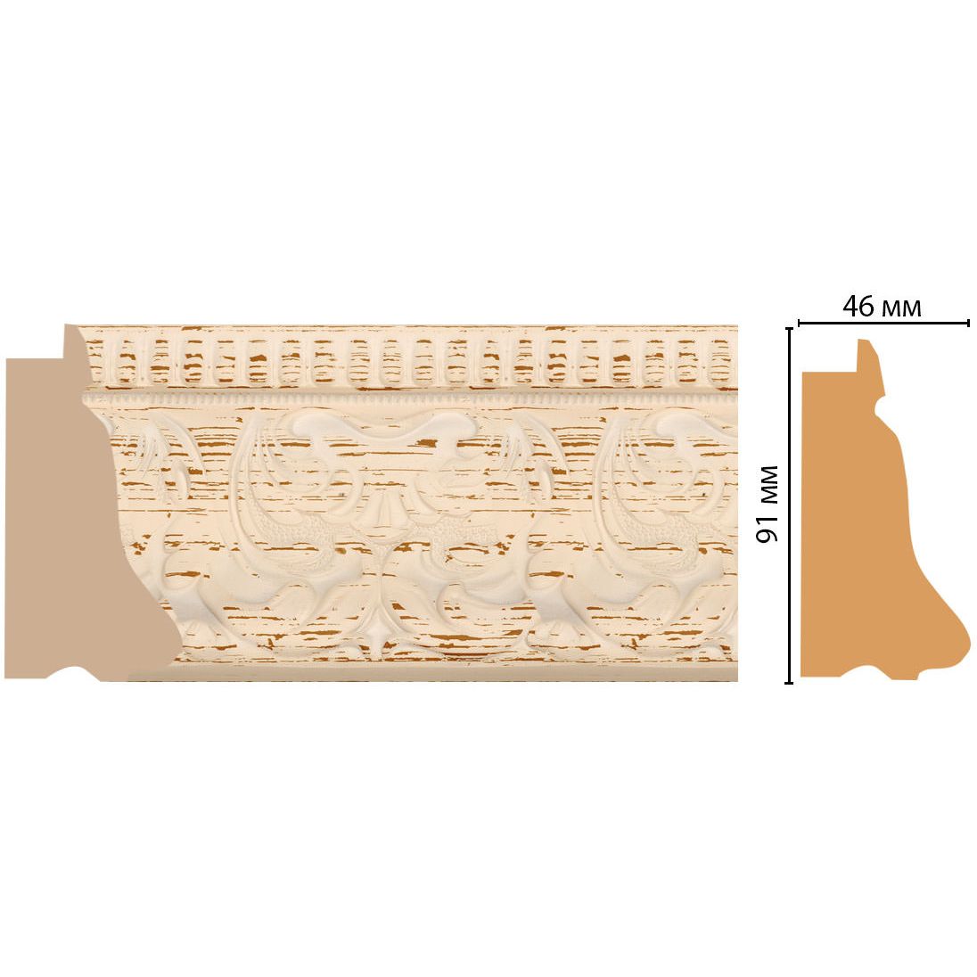 Багет Decomaster (Декомастер) 91х46х2900 мм 413-919