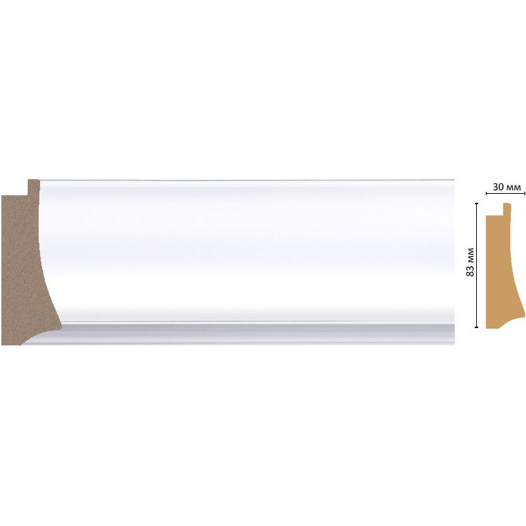 Багет Decomaster (Декомастер) 83х30х2900 мм 552-114