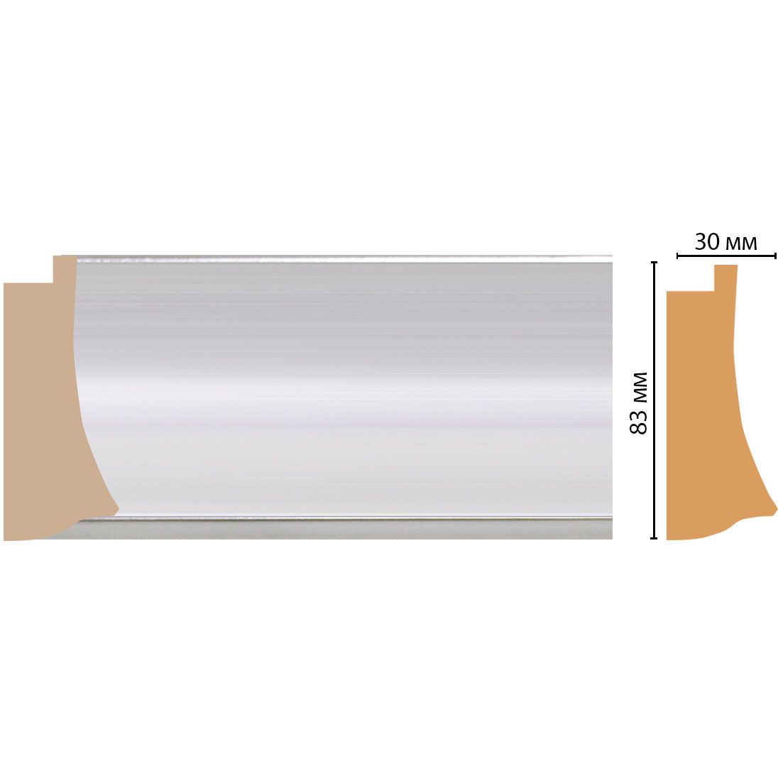 Багет Decomaster (Декомастер) 83х30х2900 мм 552-1153
