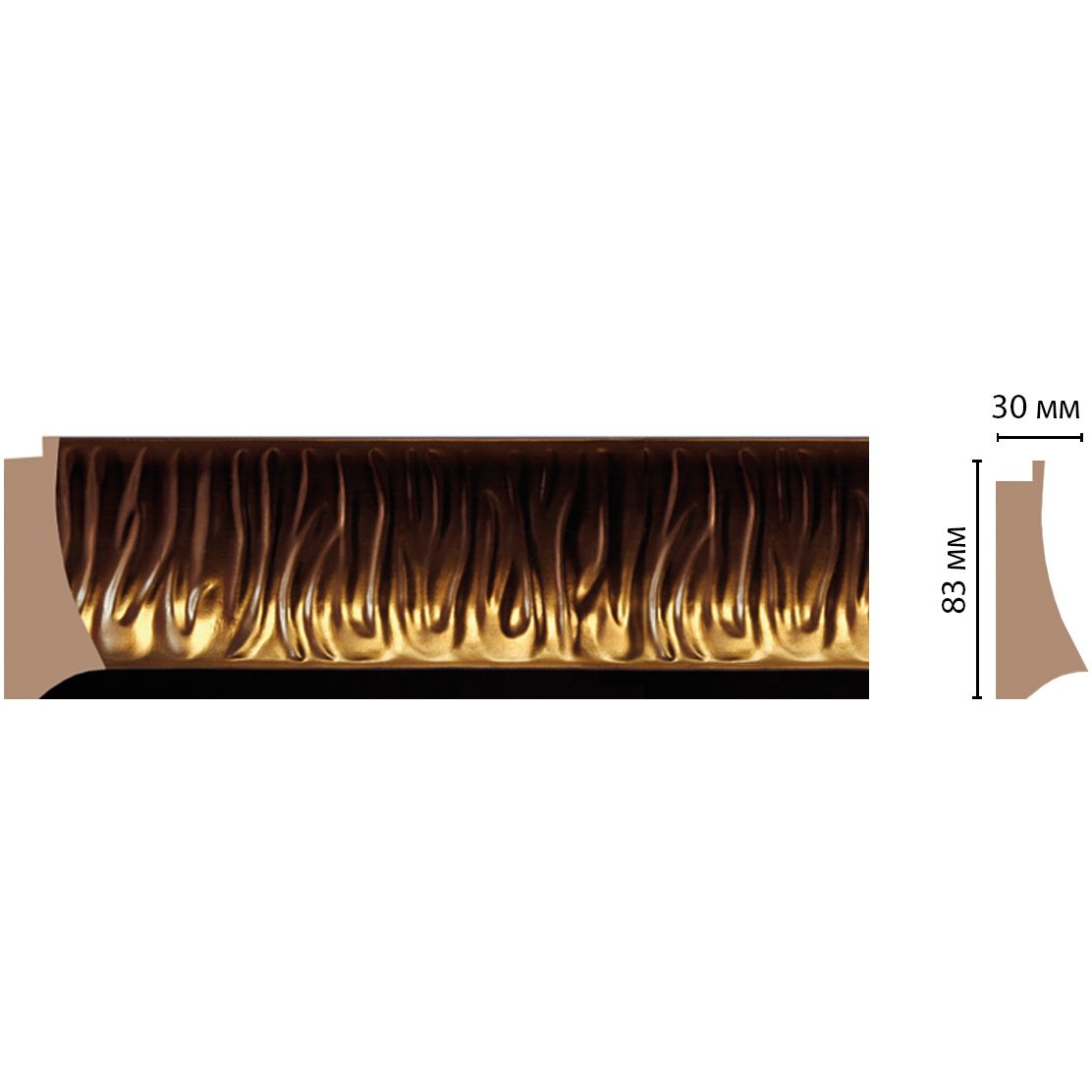 Багет Decomaster (Декомастер) 83х30х2900 мм 552B-1606