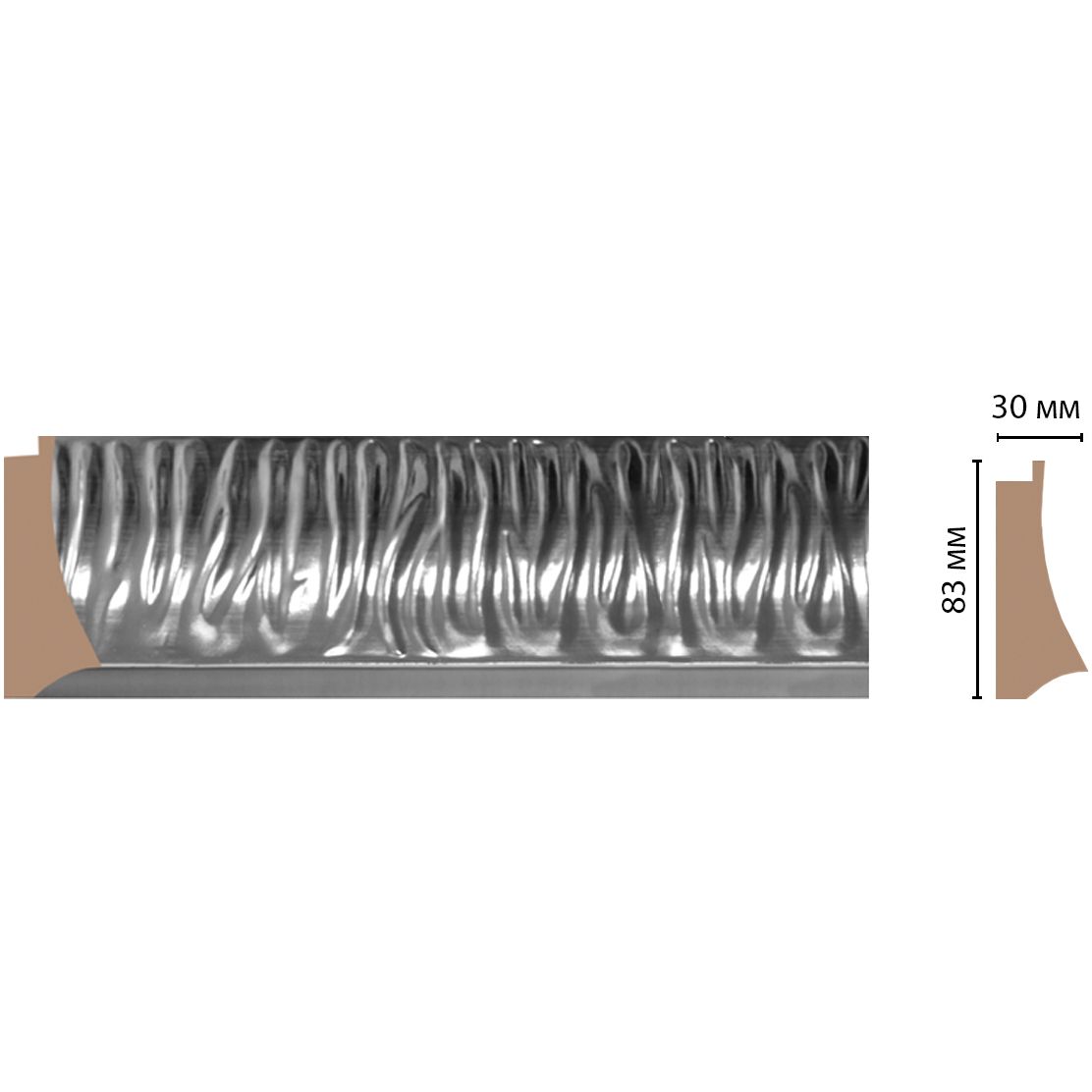 Багет Decomaster (Декомастер) 83х30х2900 мм 552B-1609