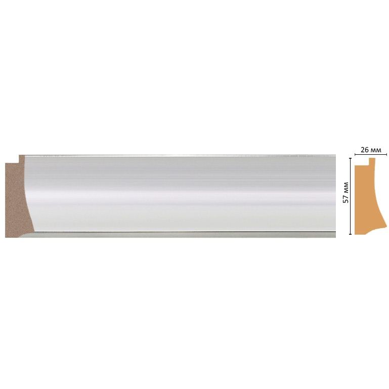 Багет Decomaster (Декомастер) 57х26х2900 мм 553-1153