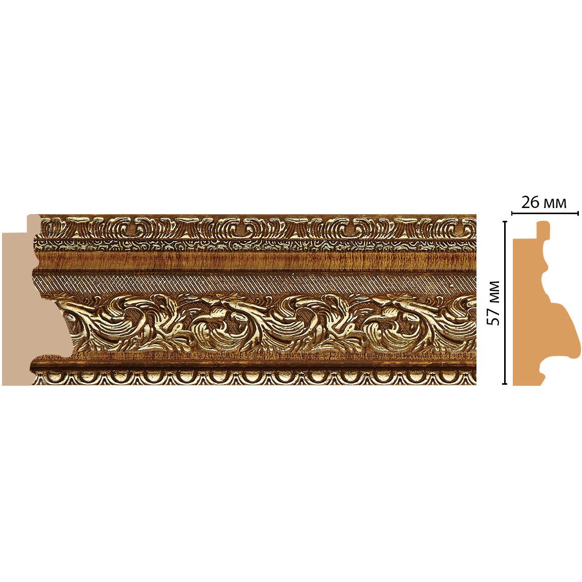 Багет Decomaster (Декомастер) 57х26х2900 мм 556-4